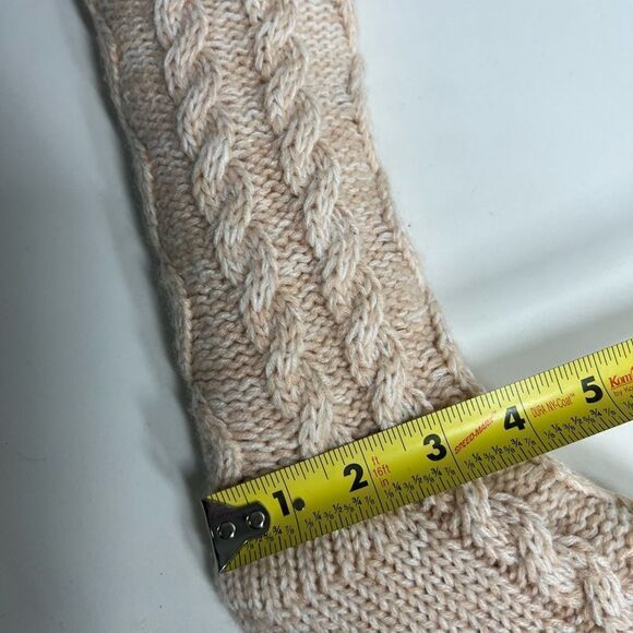 MinxNY Old School Slipper Socks Pink Tan One Size - Picture 9 of 9